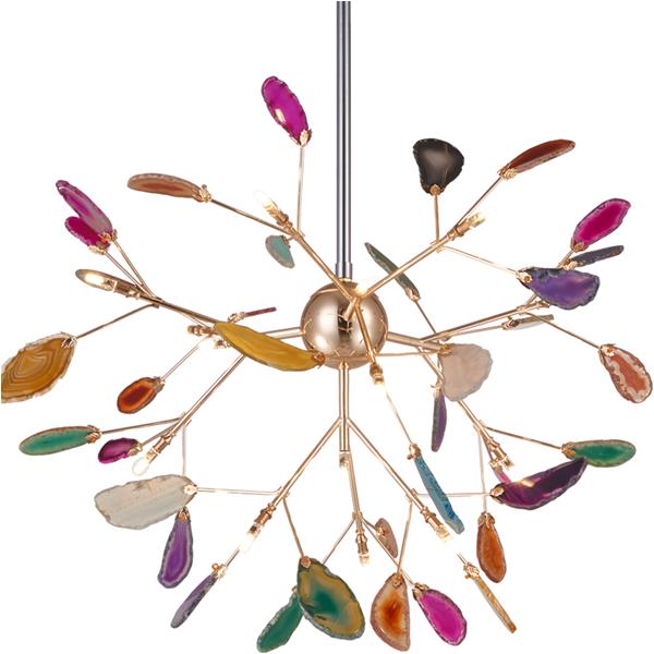 Postmodern color firefly chandelier