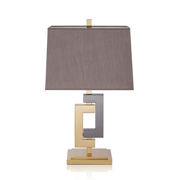 American metal fabric table lamp