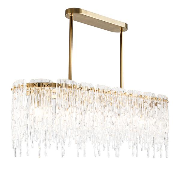 American minimalist crystal living room chandelier
