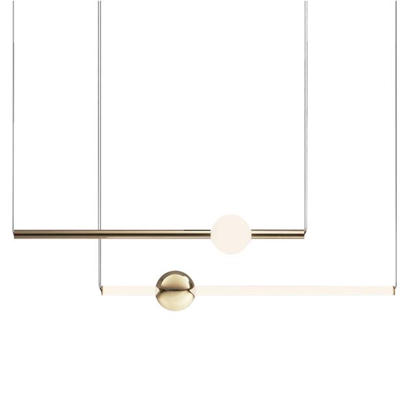 Nordic minimalist style Metal ball chandelier